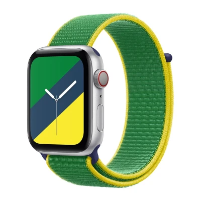 Afbeelding van Apple origineel Sport Loop Watch 42mm / 44mm 45mm 49mm Brazil MXUF2ZM/A