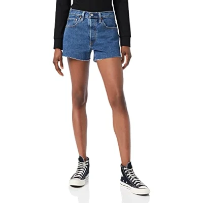 Afbeelding van Levi&#039;s 501 Original Short Jeansshort, Dames, Maat: 31, Salsa halfway