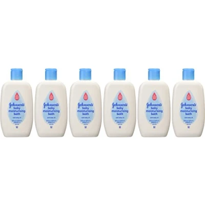 Afbeelding van Johnsons Milde Bad Olie Wasgel en Badschuim voor Baby &amp; Kids 6 X 300 ml Dermatologisch getest Geen Tranen
