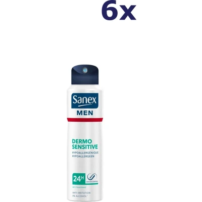 Afbeelding van 6er Pack SANEX Deodorant Spray Men Dermo Sensitive 200 ml
