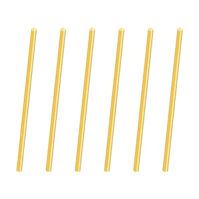 Afbeelding van iMeistek Messing staaf, 3 mm diameter, 100 lengte, massief messing, ronde staaf voor draaibank, bar, stok, doe het zelf handwerk (6 stuks)