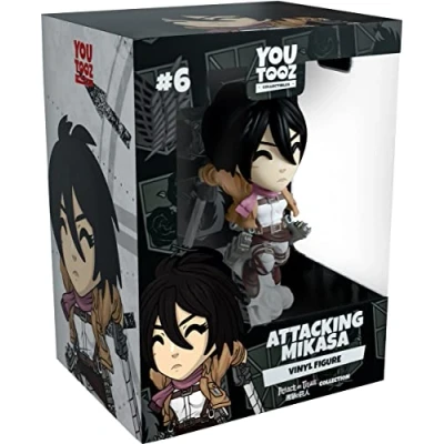 Afbeelding van Youtooz aanvallende Mikasa figuur, 5,1 inch aanval op Titan vinylfiguur, verzamelobject Ackerman van Attack on door