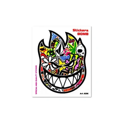 Afbeelding van 4R Quattroerre.it 6136 Sticker Bomb Gezicht Vuur 10 x 12 cm