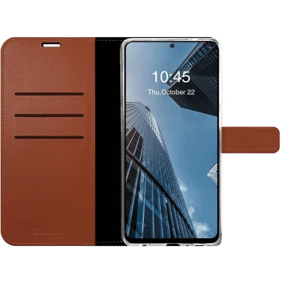 Afbeelding van Samsung Galaxy A32 (5G) Hoesje Echt leder Valenta Bookcase Bruin Telefoonhoesje