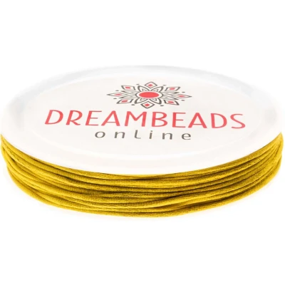 Afbeelding van Satijnkoord (2 mm) Gold (8 Meter)