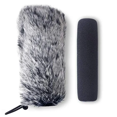 Afbeelding van YOUSHARES VideoMic GO schuimstofwind en windmof, rode Mic cameramicrofoon, voor binnen buiten, 2 stuks