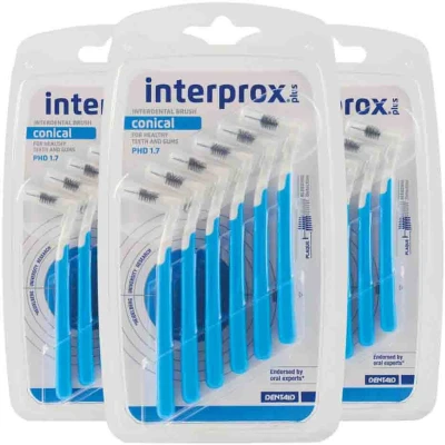Afbeelding van 3x Interprox Ragers Plus Conical Blauw PHD 1.7 6 stuks