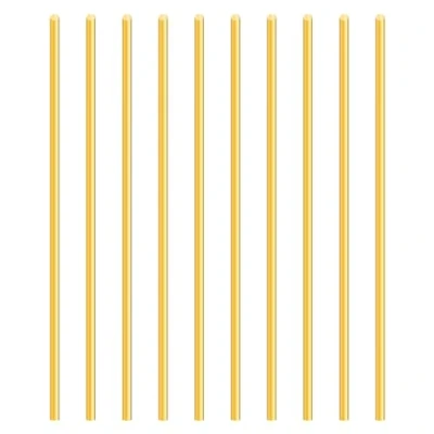 Afbeelding van iMeistek 1 mm messing staaf, 150 lengte massief rond voor doe het zelf handwerk (10 stuks)