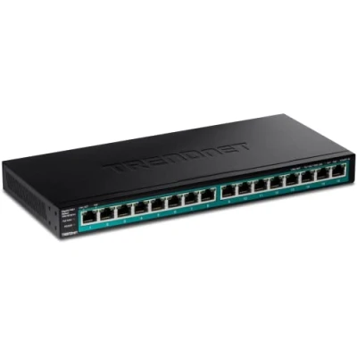 Afbeelding van Trendnet TPE TG161H netwerk switch Gigabit Ethernet (10/100/1000) Power over (PoE) Zwart