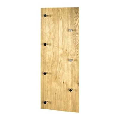 Afbeelding van HAKU Möbel Wandkapstok, MDF, eik chroom, B 80 x D 6 H 30 cm