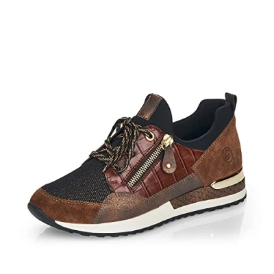 Afbeelding van Remonte R2529 Sneakers voor dames, Bruin Combi 25, 38 EU