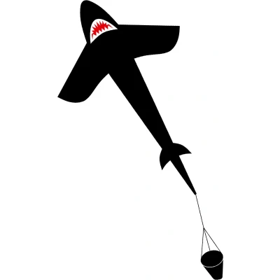 Afbeelding van Ecoline Vlieger Shark Kite 5 Spanwijdte 1500 mm