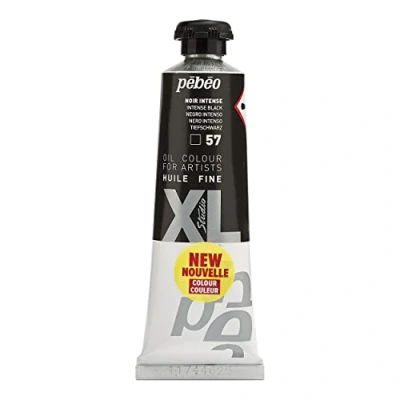 Afbeelding van Pebeo, Kleuren + verf voor doe het zelvers, XL fijne olieverf (Diep zwart, 37 ml)