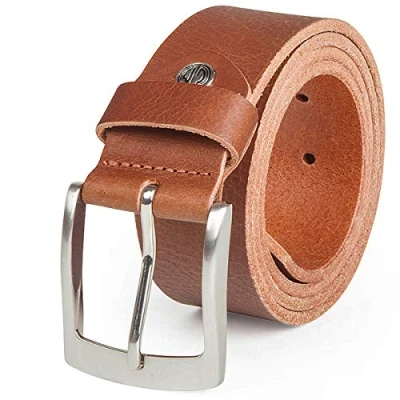 Afbeelding van LINDENMANN riem heren lederen heren, echte volledig riem, buffelleer, 40 mm, cognac, bruin, taille XL / 105 cm