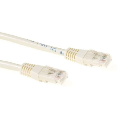 Afbeelding van ACT IB3315 U/UTP CAT6A Patchkabels RJ45 Connectoren Ivoor 15 meter