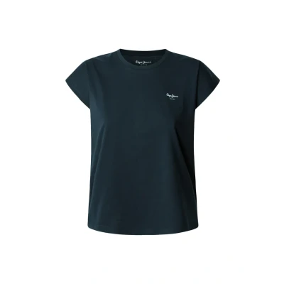 Afbeelding van Pepe Jeans Blooma Tshirt basic, Dames, Maat: XS, Dulwich blue