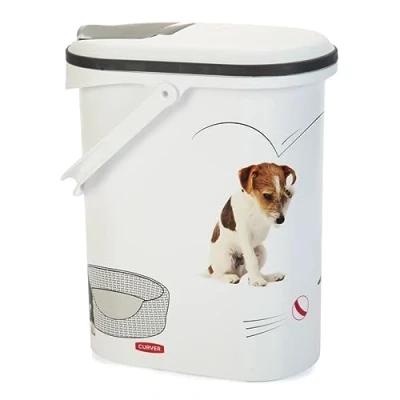 Afbeelding van Curver voederbak voor honden, 4 kg, wit/wit