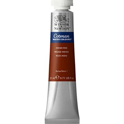 Afbeelding van Winsor &amp; Newton 0308317 Cotman aquarelverf, uitstekende transparantie, kleursterkte, tintsterkte en goede schildereigenschappen 21ml Tube, Indian Red