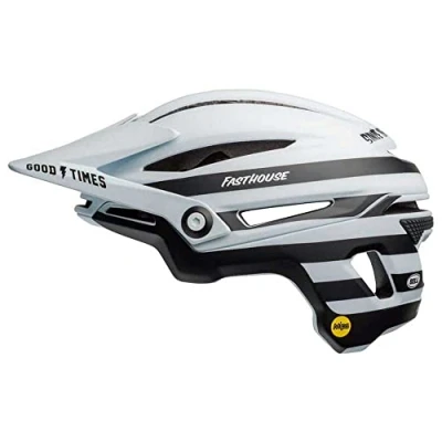 Afbeelding van Fietshelm Bell Sixer Mips Matte White Black Funhouse 55 56 cm