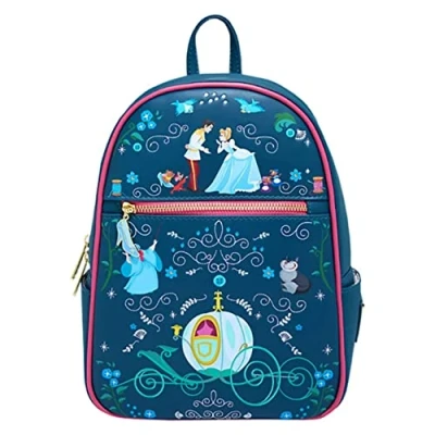 Afbeelding van Loungefly Disney Cinderella Storybook Mini rugzak, Meerkleurig, eenheidsmaat, One Size