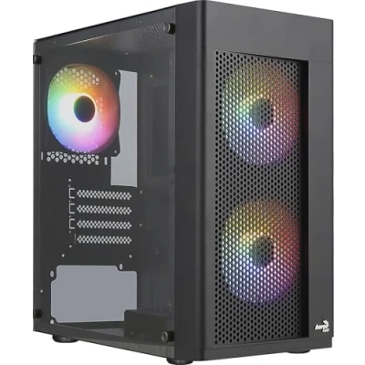 Afbeelding van Aerocool Hexform Mini Tower Zwart
