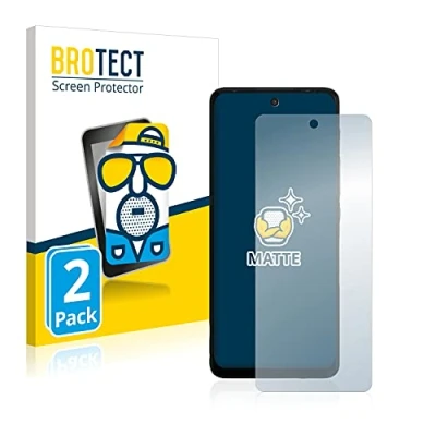 Afbeelding van BROTECT (2 Stuks) Antireflecterende Beschermfolie voor Motorola Moto G60 Anti Glare Screen Protector, Mat, Ontspiegelend