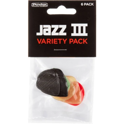 Afbeelding van Jim Dunlop Variety pack Jazz III Plectrum 6