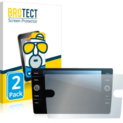 Afbeelding van BROTECT (2 Stuks) Antireflecterende Beschermfolie voor Volkswagen Tiguan Discover Media 8&quot; 2017 Anti Glare Screen Protector, Mat, Ontspiegelend