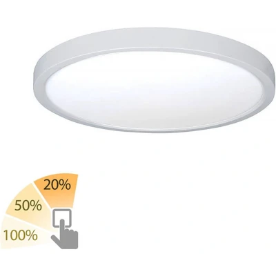 Afbeelding van Highlight plafondlamp Piatto 1 lichts 23.5 x2.5 cm wit
