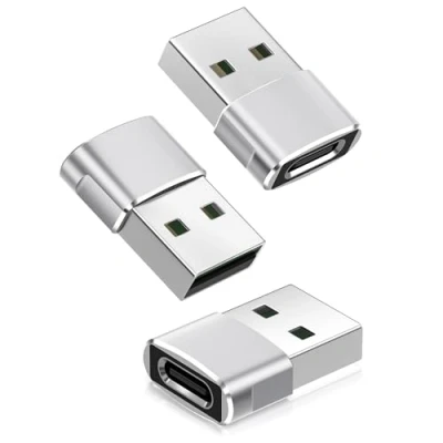 Afbeelding van Basesailor USB C auf Adapter 3Stück,Typ A Netzteil Ladegerät Ladekabel für iPhone 16 15 14 13 12 Mini Pro Max,Airpods iPad 8 Air 4,Samsung Galaxy Watch 6,S22 FE Plus,S21 Ultra,Tab S9 S8 A7