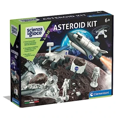 Afbeelding van Clementoni wetenschap Lab asteroïde 7 jaar, opgravingsset, Shuttle NASA, laboratoriumexperimenten, speelthemaruimte, graven en assemblage Made in Italy, kleur Italiaans, 19359