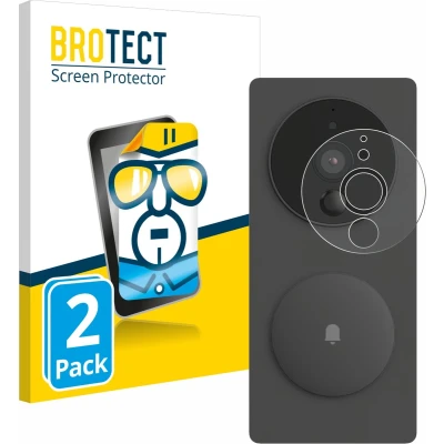 Afbeelding van BROTECT Screenprotector voor Aqara SVD KIT1 (Slimme videodeurbel G4) Folie Beschermfolie transparant (2 Stuks)