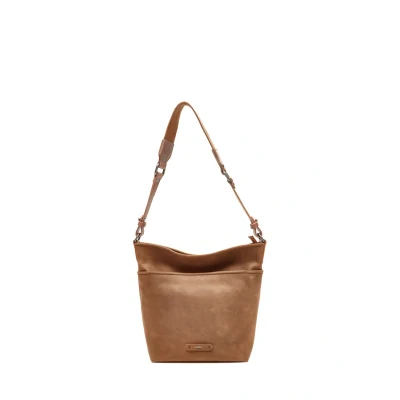 Afbeelding van Berba Leren schoudertas Barbarossa 825 053 71 Coffee