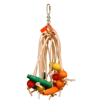 Afbeelding van Zoo max Spiddy Leather Large speelgoed papegaai papegaaien