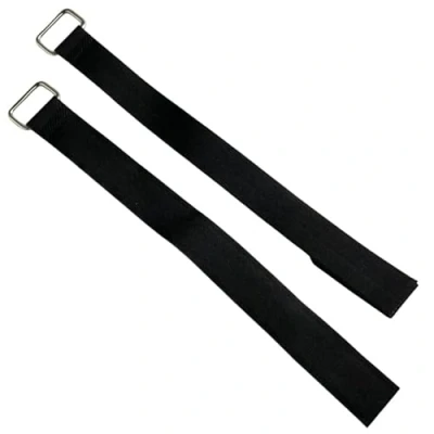 Afbeelding van Set van 2 zware metalen gesp haak en lus riem sluiting kabelbinders herbruikbare riemen (4 cm x 70 cm)