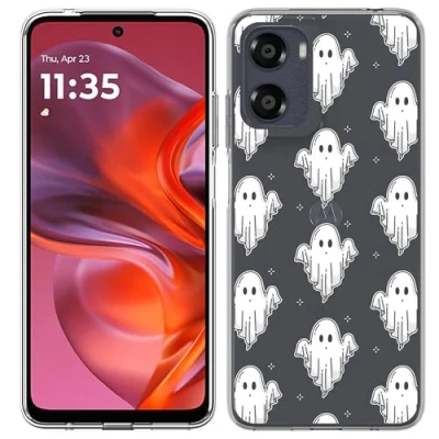Afbeelding van Cazy Hoesje geschikt voor Motorola Moto E15 Siliconen Spookjes