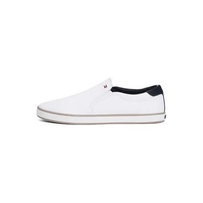 Afbeelding van Tommy Hilfiger Iconic Instappers, Heren, Maat: 41, White Textiel