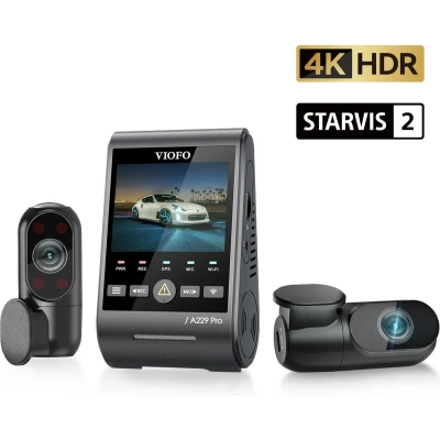Afbeelding van VIOFO A229 Pro 3CH 4K Dashcam inclusief CPL filter en interieurcamera 2023