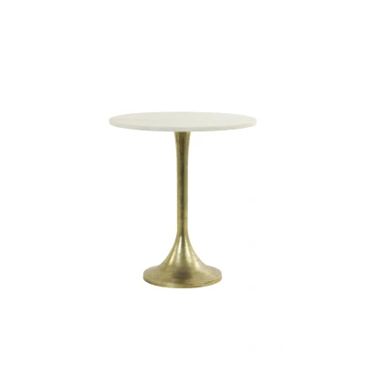 Afbeelding van Light &amp; Living Bijzettafel RICKERD Ø48x53cm Wit