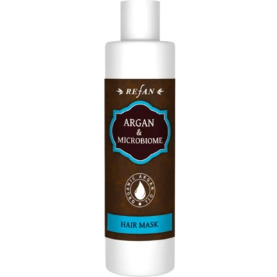 Afbeelding van Refan natuurlijke haar masker met argan olie en microbiome prebiotisch gezond sterk 250ml