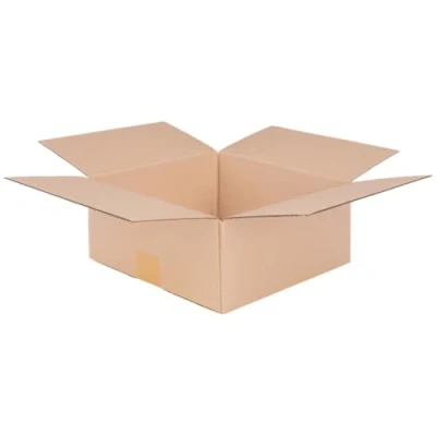 Afbeelding van verpacking 100 vouwdozen 300 x 150 mm Verzenddozen van golfkarton 1 golvende kartonnen verpakkingen KK 36