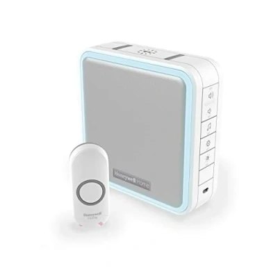 Afbeelding van Draadloze deurbel Honeywell (Complete set, 200 meter, 90 dB, Wit)