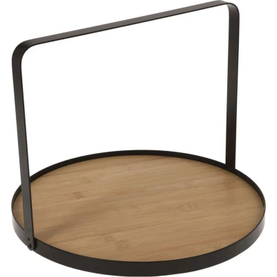 Afbeelding van Serveerplateau Bamboe/Metaal, 35cm