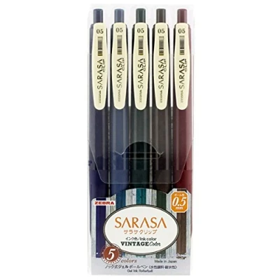 Afbeelding van Zebra Sarasa Vintage A 5 stuks
