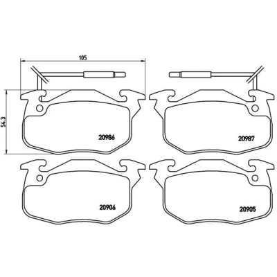 Afbeelding van Brembo Remblokset P 68 010