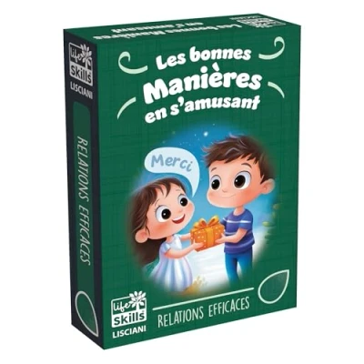 Afbeelding van Goede manieren kaartspel educatief spel LEVENSVAARDIGHEDEN Geïllustreerde kaarten
