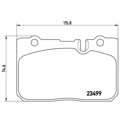Afbeelding van Brembo Remblokset P 83 039