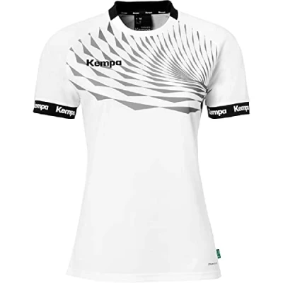 Afbeelding van Kempa Trainings WAVE Sport Tshirt, Dames, Maat: XS, Weiß grau
