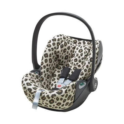 Afbeelding van Meyco Autostoelhoes 0+ Cybex Cloud Z2 Leopard Sand Melange