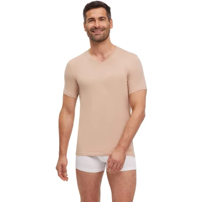 Afbeelding van Falke Climate Control Regular Vneck Temperature Regulation Hemd, Heren, Maat: XXL, Camel